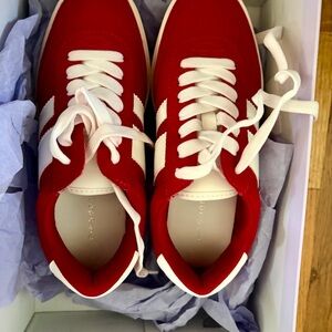 Madden Girl Red and White Women’s Sneakers